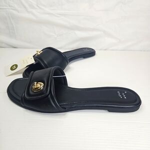 Women’s Nina Slide Sandals Black - A New Day Target Size 11